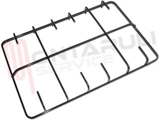 Immagine di GRIGLIA 2 FUOCHI PIATTINA 399X265MM. NERA REX