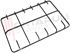Immagine di GRIGLIA 2 FUOCHI PIATTINA 399X265MM. NERA REX