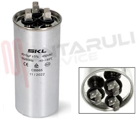 Visualizza i dettagli per CONDENSATORE METALLICO 40+5MF 450VAC X CONDIZIONATORI Immagine di CONDENSATORE METALLICO 40+5MF 450VAC X CONDIZIONATORI