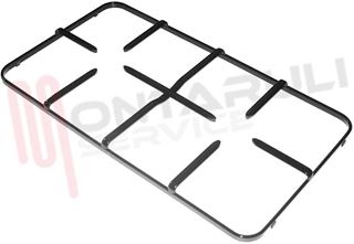 Immagine di GRIGLIA 2 FUOCHI PIATTINA 497X276MM. TECNOGAS MARRONE