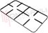 Immagine di GRIGLIA 2 FUOCHI PIATTINA 497X276MM. TECNOGAS MARRONE