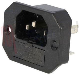 Immagine di SPINA TRIPOLARE CON PORTAFUSIBILE DA PANNELLO 5X20
