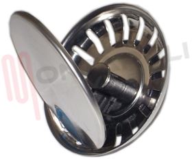 Visualizza i dettagli per FILTRO LAVELLO INOX DIAM.79MM CON TAPPO Immagine di FILTRO LAVELLO INOX DIAM.79MM CON TAPPO