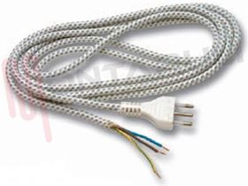 Visualizza i dettagli per CAVO TIGRATO PER FERRI IN TESSUTO 3X0,75MMQ CON SPINA 2.80MT Immagine di CAVO TIGRATO PER FERRI IN TESSUTO 3X0,75MMQ CON SPINA 2.80MT