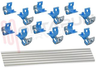 Immagine di STAFFA PER FISSAGGIO LAVELLO INOX KIT 12PZ.