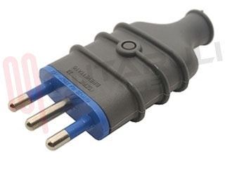 Immagine di SPINA VOLANTE 2P+T 16A GRIGIA 92801620