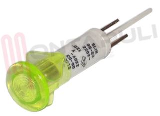 Immagine di SPIA LUMINOSA VERDE 220V DIA.10MM. TESTA TONDA