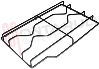 Immagine di GRIGLIA 2 FUOCHI PIATTINA 450X285MM. NERA ARISTON