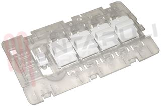 Immagine di SUPPORTO PULSANTIERA 5 TASTI TRASPARENTE