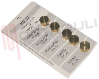 Immagine di SERIE 5 UGELLI GPL 8MC TECNOGAS OMEGAS
