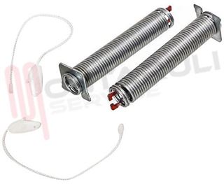 Immagine di KIT MOLLE CERNIERA PORTA 45CM. RIF. ROSSO + TIRANTE