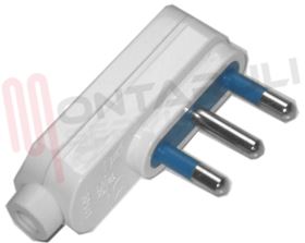 Visualizza i dettagli per SPINA PIATTA 16A+T BIANCA CON PASSACAVO Immagine di SPINA PIATTA 16A+T BIANCA CON PASSACAVO