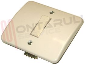 Visualizza i dettagli per DEVIATORE INCASSO CON PLACCA BIANCA PER CASSETTA 85MM. Immagine di DEVIATORE INCASSO CON PLACCA BIANCA PER CASSETTA 85MM.