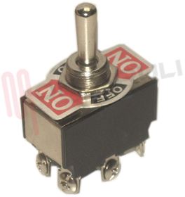 Visualizza i dettagli per INTERRUTTORE METALLICO A LEVA DEVIATO 6C A VITE Immagine di INTERRUTTORE METALLICO A LEVA DEVIATO 6C A VITE