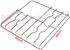 Immagine di GRIGLIA 3 FUOCHI FILO 460X450MM. SMEG