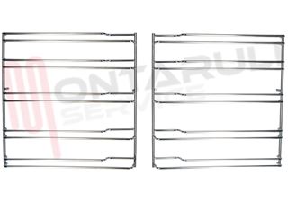 Immagine di GRIGLIA FORNO LATERALE KIT DX+SX 248X247MM.