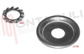 Visualizza i dettagli per KIT RONDELLE VARIE FISSAGGIO CROCIERA LAVATRICE 6X20MM. Immagine di KIT RONDELLE VARIE FISSAGGIO CROCIERA LAVATRICE 6X20MM.