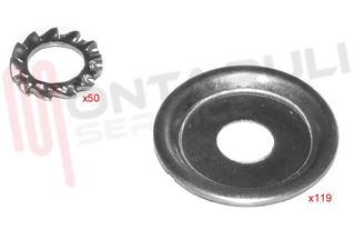 Immagine di KIT RONDELLE VARIE FISSAGGIO CROCIERA LAVATRICE 6X20MM.