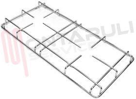 Visualizza i dettagli per GRIGLIA 2 FUOCHI FILO 470X230MM. CROMATO SALVARANI Immagine di GRIGLIA 2 FUOCHI FILO 470X230MM. CROMATO SALVARANI