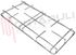 Immagine di GRIGLIA 2 FUOCHI FILO 470X230MM. CROMATO SALVARANI