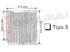 Immagine di FILTRO CAPPA A CARBONE FALMEC TYPE 3 231X210MM.