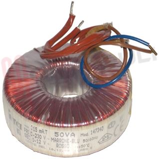 Immagine di TRASFORMATORE TOROIDALE 50VA 230/12V 28X82X32 IMQ