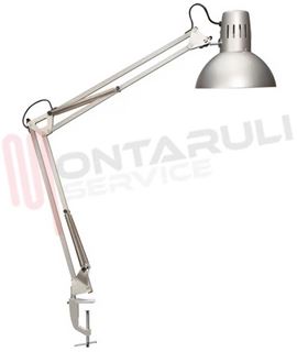 Immagine di LAMPADA TAVOLO PANTOGRAFO E27 ORIENTABILE GRIGIO