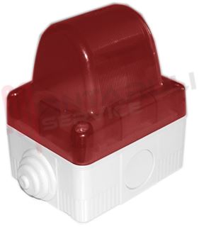 Immagine di SPIA SEGNALAZIONE DIFFUSORE ROSSO STAGNA IP55