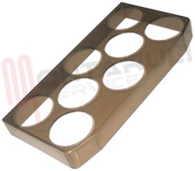 Visualizza i dettagli per PORTAUOVA MARRONE FUME' 200X100MM. Immagine di PORTAUOVA MARRONE FUME' 200X100MM.