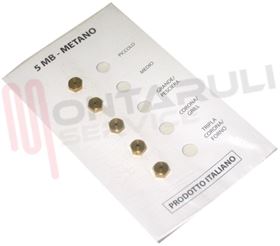 Visualizza i dettagli per SERIE 5 UGELLI METANO 5MB ITALGAS Immagine di SERIE 5 UGELLI METANO 5MB ITALGAS