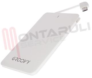 Immagine di POWERBANK 2600MAH BIANCO CON MICROUSB/LIGHTNING (APPLE)