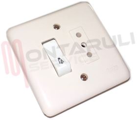 Visualizza i dettagli per PULSANTE E PRESA 10A INCASSO C/PLACCA BIANCA Immagine di PULSANTE E PRESA 10A INCASSO C/PLACCA BIANCA