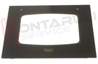 Immagine di VETRO FORNO NERO + SQUADRETTE ALT.425X570MM.