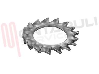 Immagine di RONDELLA INOX TIPO DENTELLATA FORO DA MM.5-ESTERNO DA MM.9
