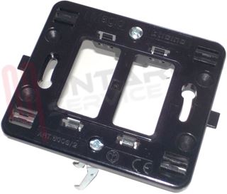 Immagine di SUPPORTO 2P SCATOLA TONDA PLACCA A PRESSIONE SERIE MAGIC