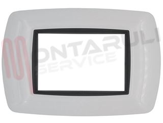 Immagine di PLACCA RETTANGOLARE 3 FORI BIANCO SERIE LIFE