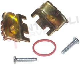 Visualizza i dettagli per COPPIA GRAFFETTE 500/01 PER SUPPORTI SCATOLA TONDA 30X22MM. Immagine di COPPIA GRAFFETTE 500/01 PER SUPPORTI SCATOLA TONDA 30X22MM.