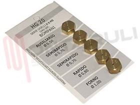 Visualizza i dettagli per SERIE 5 UGELLI PER GPL 8 MB ARISTON BOMPANI Immagine di SERIE 5 UGELLI PER GPL 8 MB ARISTON BOMPANI