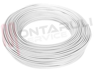 Immagine di CORDINA ANTIFIAMMA FLESSIBILE 1X1,5MMQ BIANCO CE H07V-K