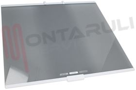 Visualizza i dettagli per RIPIANO IN VETRO CON BORDI IN PLASTICA 493X497MM. Immagine di RIPIANO IN VETRO CON BORDI IN PLASTICA 493X497MM.