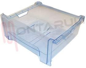 Visualizza i dettagli per CASSETTO CONGELATORE TRASPARENTE BLU 410X385X155/170MM. Immagine di CASSETTO CONGELATORE TRASPARENTE BLU 410X385X155/170MM.