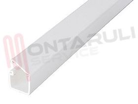 Visualizza i dettagli per CANALINA 16X12 CON COPERHIO ADESIVA BIANCA Immagine di CANALINA 16X12 CON COPERHIO ADESIVA BIANCA