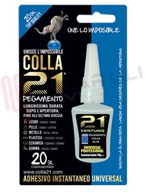 Visualizza i dettagli per COLLA 21 20GR. CIANOACRILATO UNIVERSALE PROFESSIONALE Immagine di COLLA 21 20GR. CIANOACRILATO UNIVERSALE PROFESSIONALE