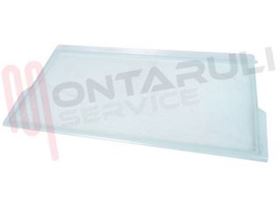 Visualizza i dettagli per RIPIANO IN VETRO CON PROFILI 620X325MM. Immagine di RIPIANO IN VETRO CON PROFILI 620X325MM.