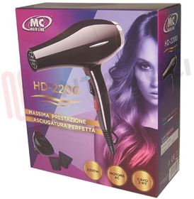 Visualizza i dettagli per ASCIUGACAPELLI PROFESSIONALE 2200W HD-2200 Immagine di ASCIUGACAPELLI PROFESSIONALE 2200W HD-2200