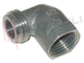 Visualizza i dettagli per RACCORDO 1/2-1/2 A GOMITO MASC-FEMM CON BATTENTE Immagine di RACCORDO 1/2-1/2 A GOMITO MASC-FEMM CON BATTENTE