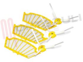 Visualizza i dettagli per KIT 3 SPAZZOLA LATERALE +  3 FILTRI ROOMBA 500...560 Immagine di KIT 3 SPAZZOLA LATERALE +  3 FILTRI ROOMBA 500...560