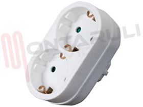 Visualizza i dettagli per ADATTATORE SCHUKO 1 SPINA 2 PRESE 16A Immagine di ADATTATORE SCHUKO 1 SPINA 2 PRESE 16A