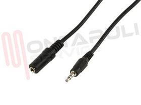 Visualizza i dettagli per CAVO AUDIO JACK MASC. 3,5MM / JACK 3,5MM FEMM. MT.1,5 STEREO Immagine di CAVO AUDIO JACK MASC. 3,5MM / JACK 3,5MM FEMM. MT.1,5 STEREO