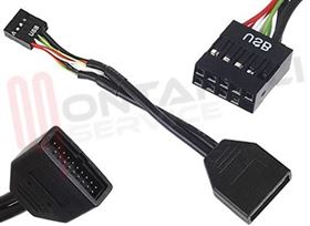 Visualizza i dettagli per CAVO ADATTATORE DA USB 3.0 MAS A USB 2.0 FEM NERO L=30CM. Immagine di CAVO ADATTATORE DA USB 3.0 MAS A USB 2.0 FEM NERO L=30CM.